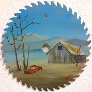 Hand Painted Circular Saw Blade